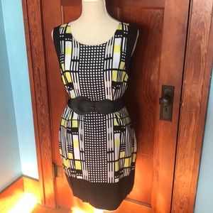 Size 16 Tribal Dress with FREE black belt!
